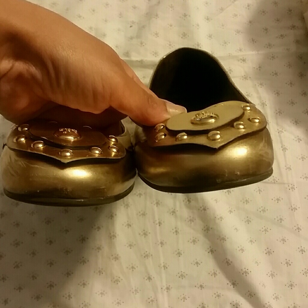 Tory Burch heart gold flats - Picture 7 of 8